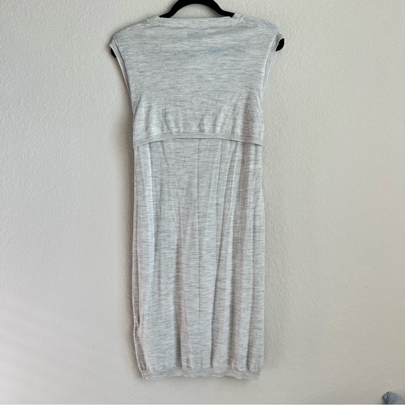 Barneys New York Sleeveless Tie Front Dress w/ Double-layer Backyoke Sz Med NWT - Picture 6 of 9
